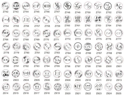 Customize Embossing Stamp Wedding Monogram Embosser Stamp,Personalized 2 initials Embosser Stamp,Wedding gift,hand held embos
