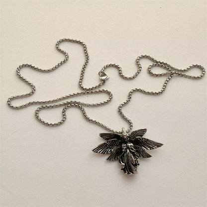 Vintage Cross Pendant Necklace Unisex Versatile Simple Long Sweater Chain Hip Hop Accessory - 12