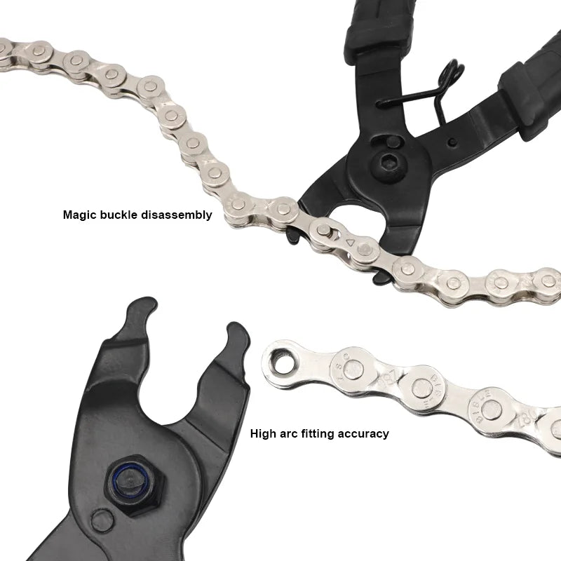 Bicycle Link Chain Buckle Pliers Road Bike Link Remover Clamp Quick Release Link Removal Repair Tool MTB Magic Button Clamp T