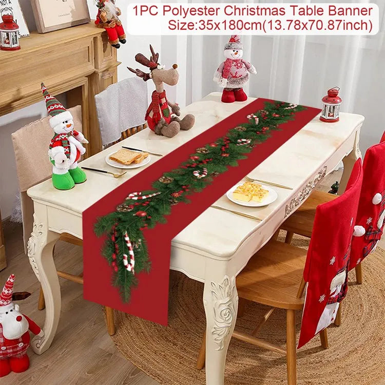 Table Runner Christmas Decoration For Home Decor 2025 Gifts - 6