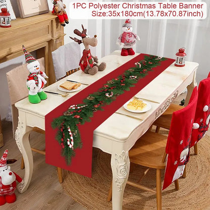 Table Runner Christmas Decoration For Home Decor 2025 Gifts - 6