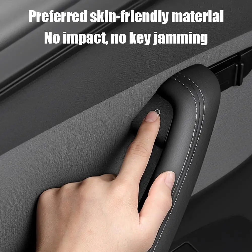 For Tesla Model Y Juniper 2025 Model 3 Highland 25-26 Car Interior Suede Door Button Trim Stickers Patch Trim Cover Accessori