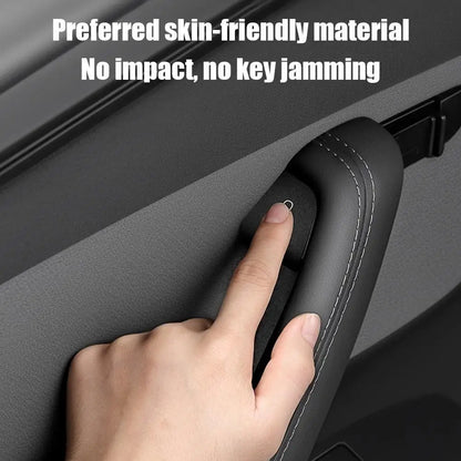 For Tesla Model Y Juniper 2025 Model 3 Highland 25-26 Car Interior Suede Door Button Trim Stickers Patch Trim Cover Accessori