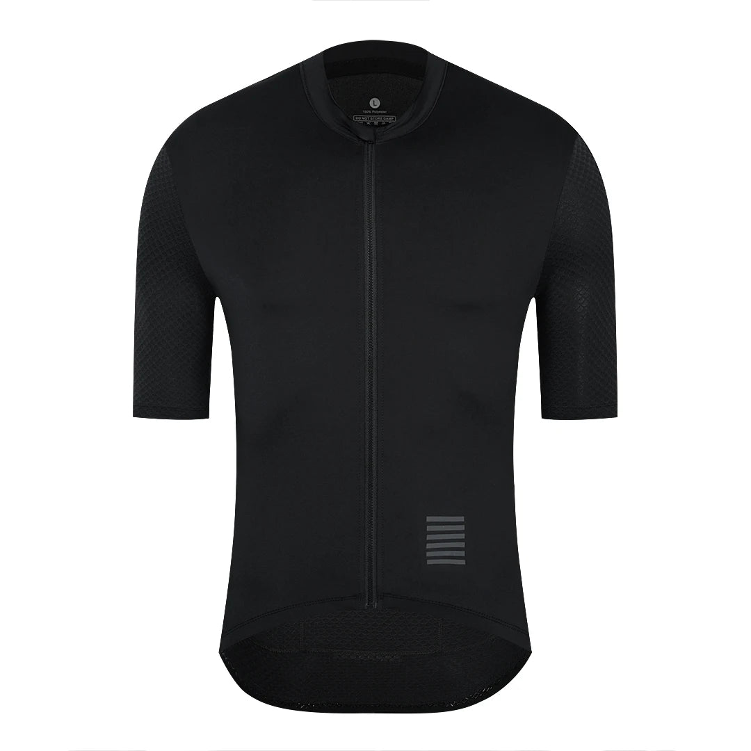 YKYWBIKE Men's Cycling Jersey Short Sleeve Summer Bicycle Jersey Road Bike Shirt Cycling Clothing Breathable Pro Team - Black