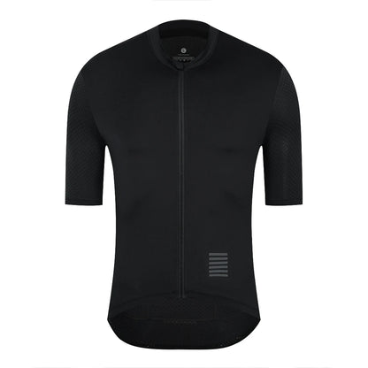 YKYWBIKE Men's Cycling Jersey Short Sleeve Summer Bicycle Jersey Road Bike Shirt Cycling Clothing Breathable Pro Team - Black