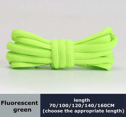 Men's And Women's Sports Shoelaces Color Flat Semicircular Shoelace Suitable For All Shoes Round Laces 23 Colors 1 Pair