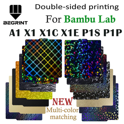 Build Plate for Bambu Lab A1 P1P P1S Smooth X1C Spring Steel Sheet Bambu X2D P2S 3D Print For Bambu Bamboo X1 Carbon Plate Be