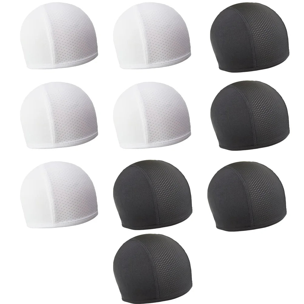 1/2pcs Motorcycle Helmet Inner Cap Hat Quick Dry Breathable Hat Racing Cap Under Helmet Beanie Cap Motocross Motor Helmet Hat