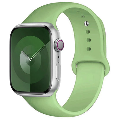 Silicone Band For Apple Watch strap 44mm 45mm 40mm 41mm 42-38mm 45 mm sport bracelet iwatch series 8 7 6 5 4 3 SE 9 Ultra 2 4