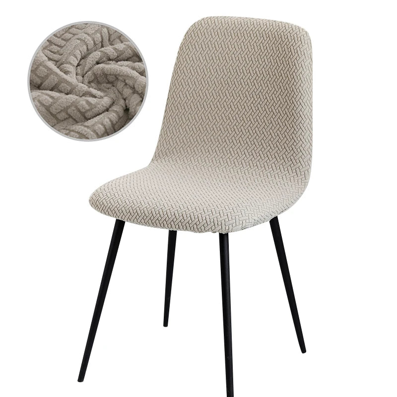 Higher Quality Velvet Chair Cover 1/2/4/6 pcs Stretchable Chair Cover For Dining Room 2 Type of Fabrics Chair Slipcover For H