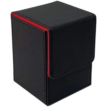 Card Fit For 100+Single Sleeved Cards , Leather Trading Commander Deck Box Compatible With Card Deck,Game Card Box