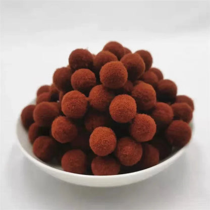 Kids DIY Pompoms Toy Craft Supplies Mini Fluffy Pompon 10/15/20/25mm Pom Poms Christmas Home Decoration Accessories 100pcs/50