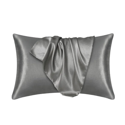 100% Silk Pillowcase Pillow Cover Silky Satin Hair Beauty Pillowcase Comfortable Pillow Case Home Decor Pillow Covers. - dark