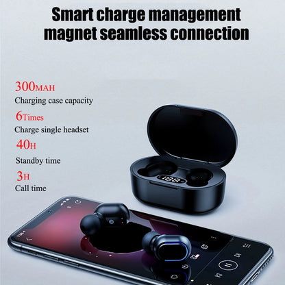 E7S TWS Wireless Headphones Bluetooth Earphone Control Sport Headset Waterproof Microphone Music Earphone Work On All Smartph
