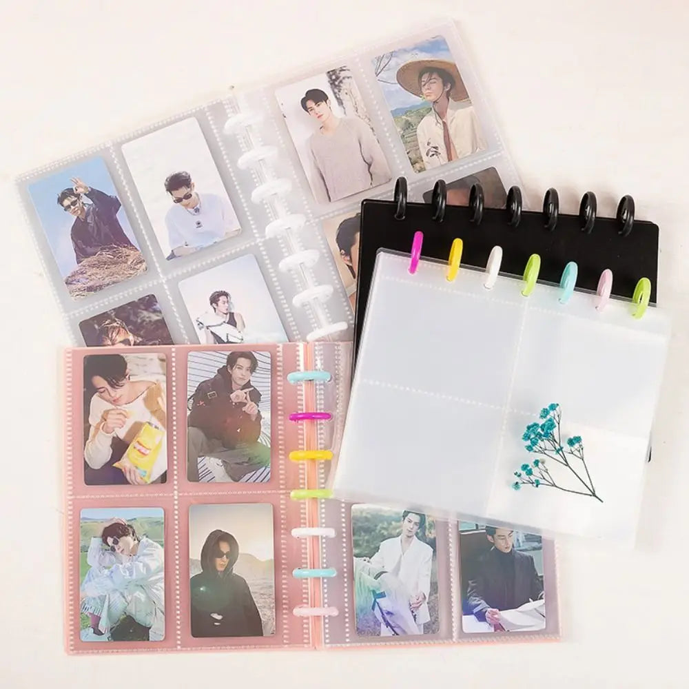 Multi-pockets 3 Inch Photo Album INS Style Idol Cards Collect Book Kpop Card Holder Loose-leaf Binder Photocard Holder