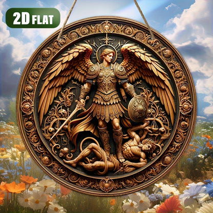 1PCS 2D Flat Home Decor Wooden Disc Angel Sub Series Holy Angel Redemption Bedroom Wall Decorations Photo Props Decoration - 