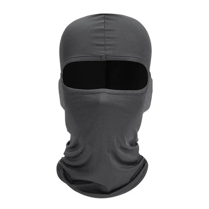 Tactical Balaclava Full Face Mask Hiking Cycling CS Camping Hunting Cap Bike Head Cover Summer Men Women Ski Mask - Dark Gray