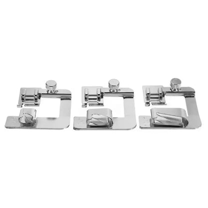 Sewing Hemming Set 1/3Pcs Wide Hem Foot 1Pc Or 3Pcs Narrow Rolled Hem Presser Feet For Brother Singer Low Shank Sewing Machin