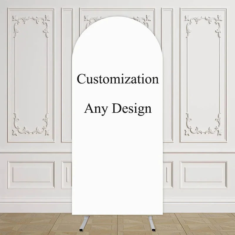Mehofond Personalized Arched Backdrop Custom Wedding Kids Birthday Party Baby Shower Background Double-sided Photo Studio Pro