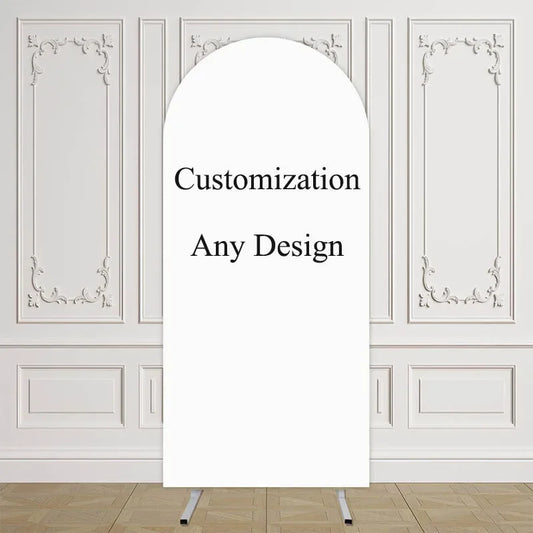 Mehofond Personalized Arched Backdrop Custom Wedding Kids Birthday Party Baby Shower Background Double-sided Photo Studio Pro
