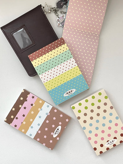 A7 Polka Dot Memo Pad Tearable Double Sided Scrapbook Paper Writing Journal Planner Scrapbooking Supply 100 Sheets
