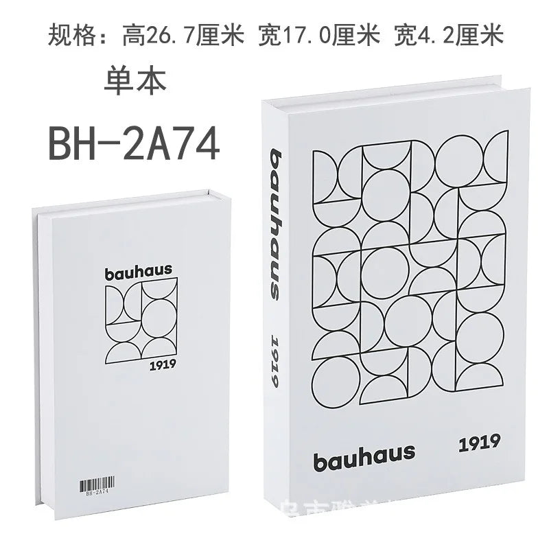 Home Decor Ornaments Living Room Study Soft Prop Book Box Luxury Coffee Table Books Modern Fake Books for Decoration - BH2A74