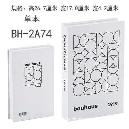 Home Decor Ornaments Living Room Study Soft Prop Book Box Luxury Coffee Table Books Modern Fake Books for Decoration - BH2A74