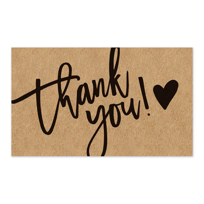 50pcs Natural Kraft Paper Thank You Cards for Small Business Appreciation Enterprise Thank You For Your Order Card Greeting C