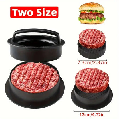 Burger Press Mold & Patty Press Maker -3 in 1 Stuffed Hamburger Patty Maker Perfect for Beef, Chicken Patties - Kitchen Press
