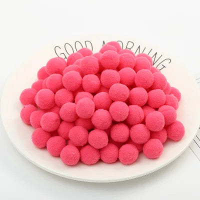 Pompoms 8/10/15/20/25/30mm Soft Pompons Colorful Fluffy Plush Craft DIY Pom Pom Fur Ball Pon Pon Home Decoration Kids Toys 10