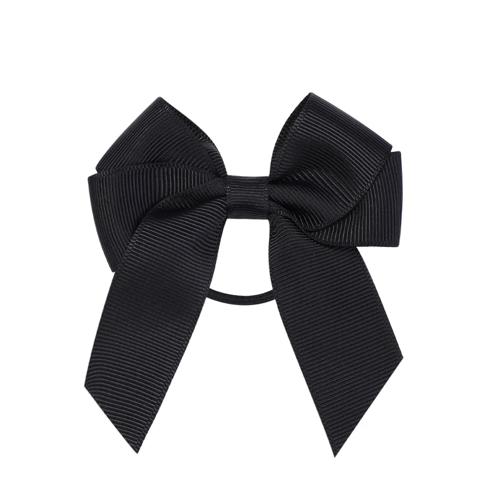 3.15inches Solid Color Hair Ribbon Hair Band for Girls Toddler Cheer Up Bows Head Rope Kids Headwear Ponytail Hair Accessorie