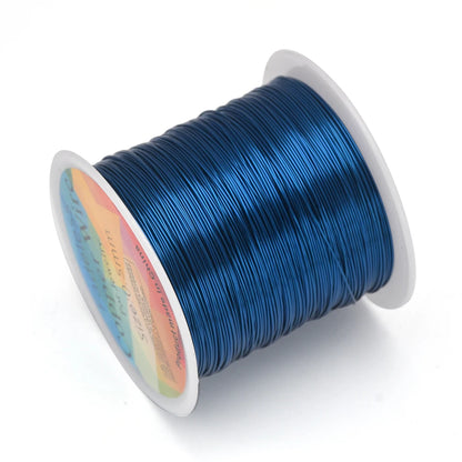 28 26 24Gauge Beading Floral Colored Jewelry Making Copper Craft Wire Soft DIY Metal Craft Art Wire 62-100Meters
