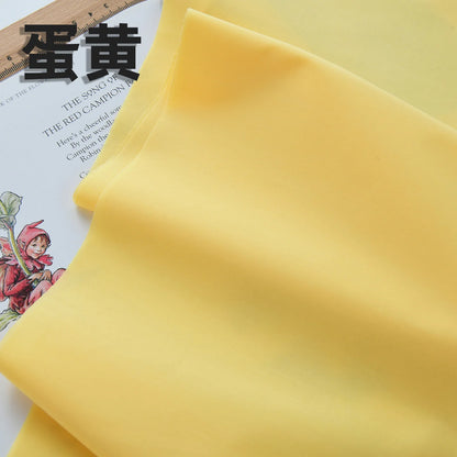 140x50cm 60s Pure Cotton Fabric Solid Color Plain Weave Cloth for Clothing DIY Craft Sewing Cloth - Egg Yolk