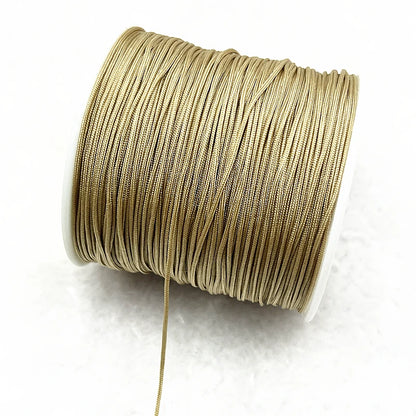 NEW 0.4/0.8/1.0/1.5mm Nylon Cord Thread Chinese Knot Macrame Cord Bracelet Braided String DIY Tassels Beading Shamballa Threa