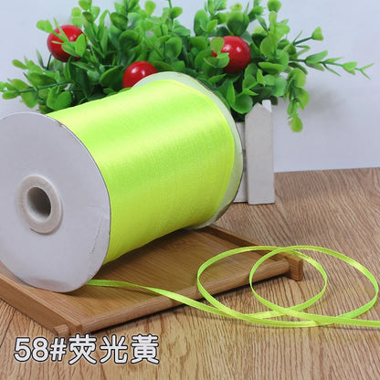 New (10meters/lot) 3mm Satin Ribbons For Craft Sewing Fabric Christmas Wedding Supplies Party Decoration Gift Wrap DIY Handma