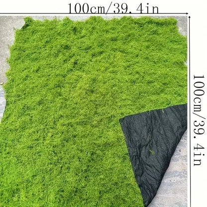 100cm*100cm Artificial Moss Carpet Aquascape Bionic Turf Fake Moss Micro-Landscaping Arrangement Lawn Bonsai Potted Plants Pa