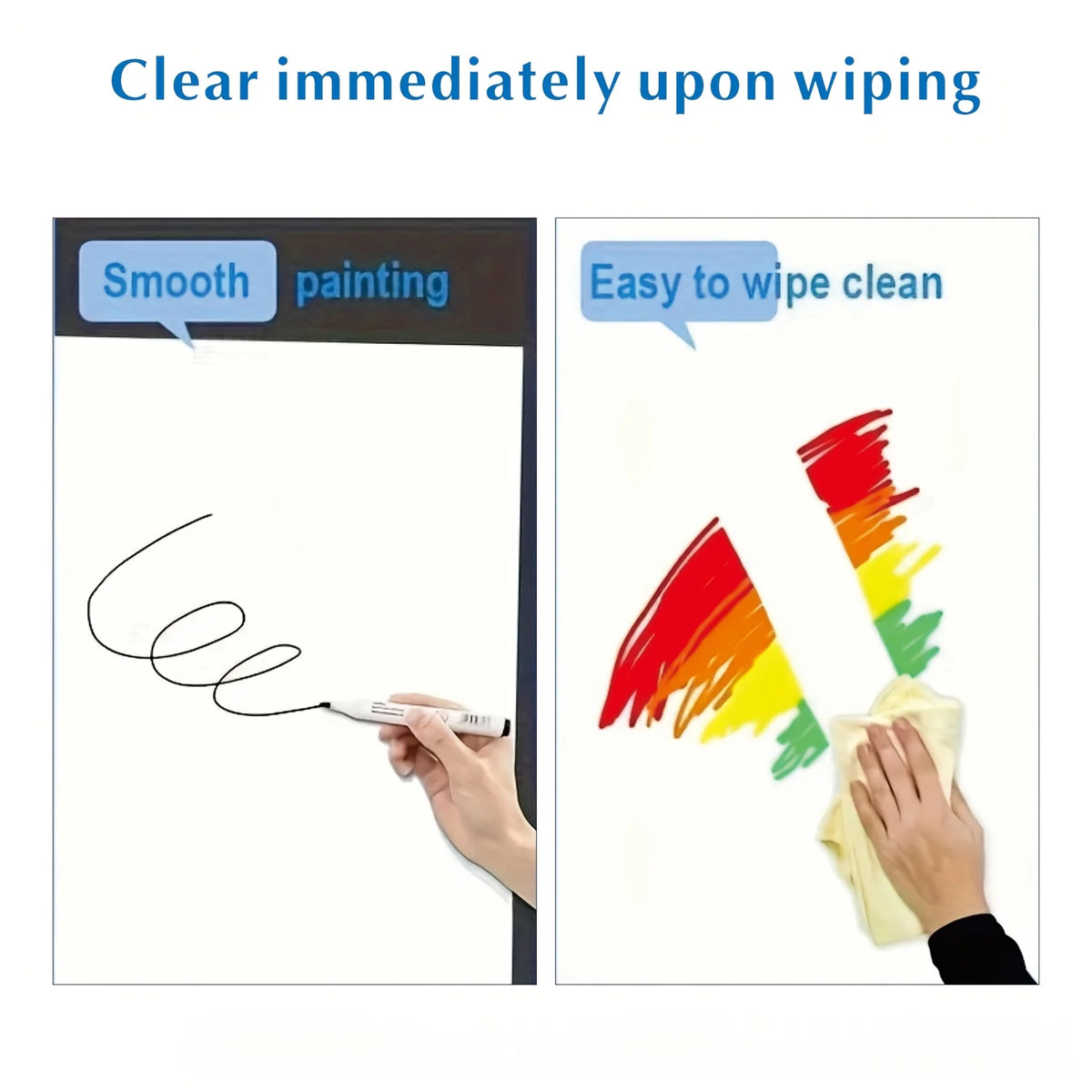 Erasable Magnetic Whiteboard Sticker, Self-adhesive Wall Whiteboard, Suitable for Back-to-school Season, Classroom Office Use