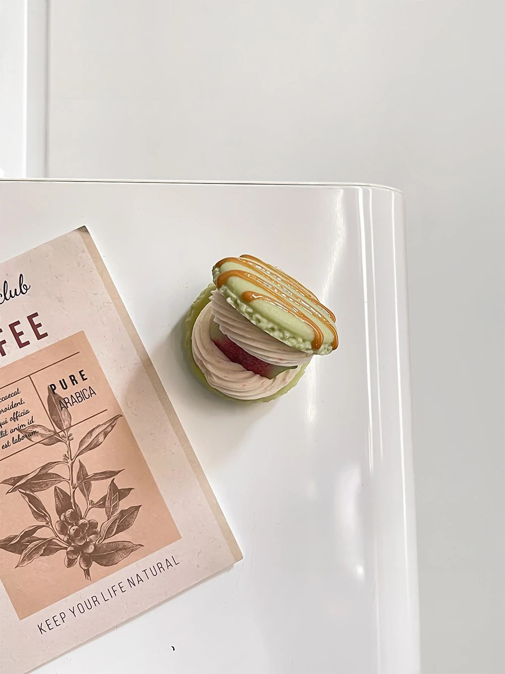 3D Macaron Dessert Refrigerator Magnetic Resin Decorative Stickers Message Magnetic Stickers Home Decor Moving Gifts