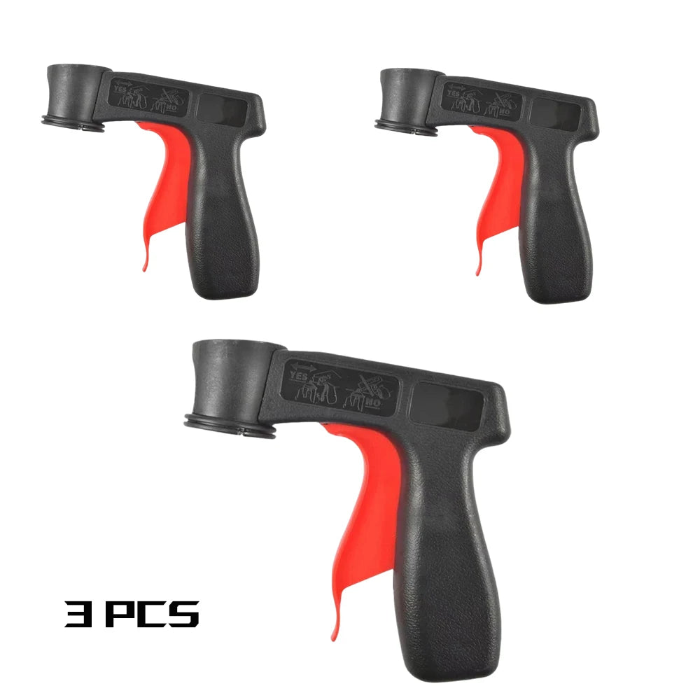 1 Pcs Plastic Portable Spray Paint Handle, Universal Reusable Car Color Changing Film Pasting Self Spraying Hand Spray Gun - 