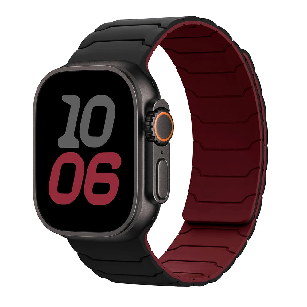 magnetic Strap For Apple Watch Band ultra 2 3 49mm 44mm 40mm 41mm 46mm 42mm 45mm 38 Silicone Bracelet IWatch Series 11 9 8 SE