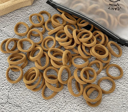 50/100Pcs Colorful Nylon Hair Bands for Children Scrunchie Hair Ties Rubber Band Kids Elastic Hair Leagues Girl Hair Accessor