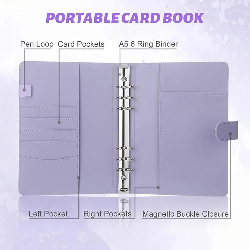25pcs Page(4 Grids) Photo Card A5-Binder Kpop Photo Albums Idol Cards Loose-leaf Collect Book Binder Binder Photocard Holder