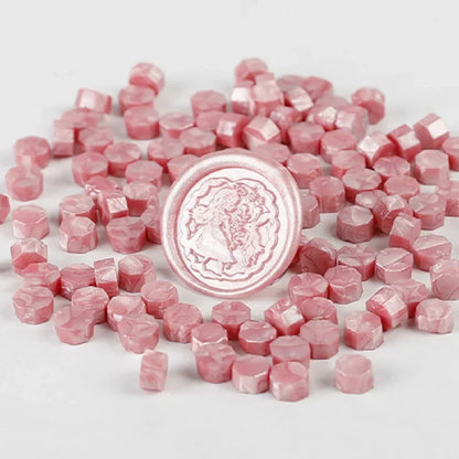 200 Pcs Wax Print Beads Wax Seal for Stamps Wax Lacquer for Seals Retro Sealing Gold Wedding Birthday Lacre for Card Making -