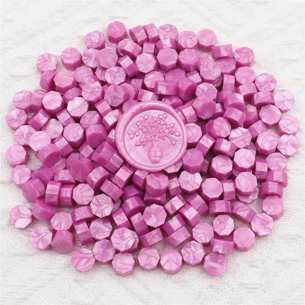 200pcs Octagon Sealing Wax Beads for Wax Seal Stamp for Scrapbooking Cards Envelopes Wedding Invitations Gift Packaging - Pin