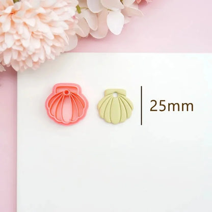 Flowers/Love Soft Ceramic Earring Mold Polymer Clay Cutter DIY Handmade Jewelry Pendant Quick Modeling Cutting Ceramic Tool -