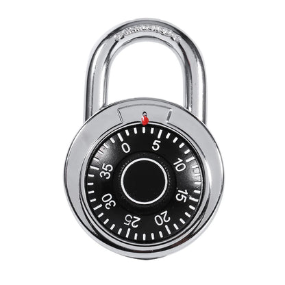 Combination Padlock padlock Padlock Digit Combination Lock Round Dial Number Luggage Suitcase Security - Silver