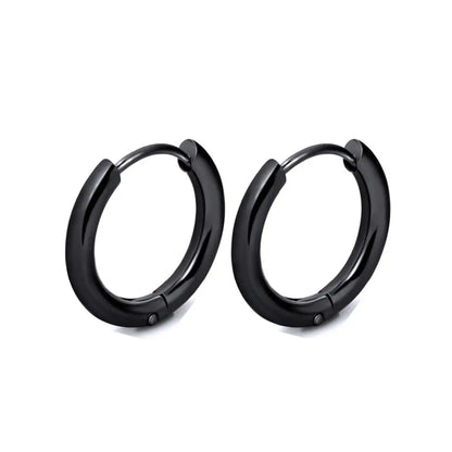 1 Pair Stainless Steel Hoop Earrings Women Men Gold Color Small Earrings Girl Jewelry Pendientes Mujer Aretes Cartilage Pierc