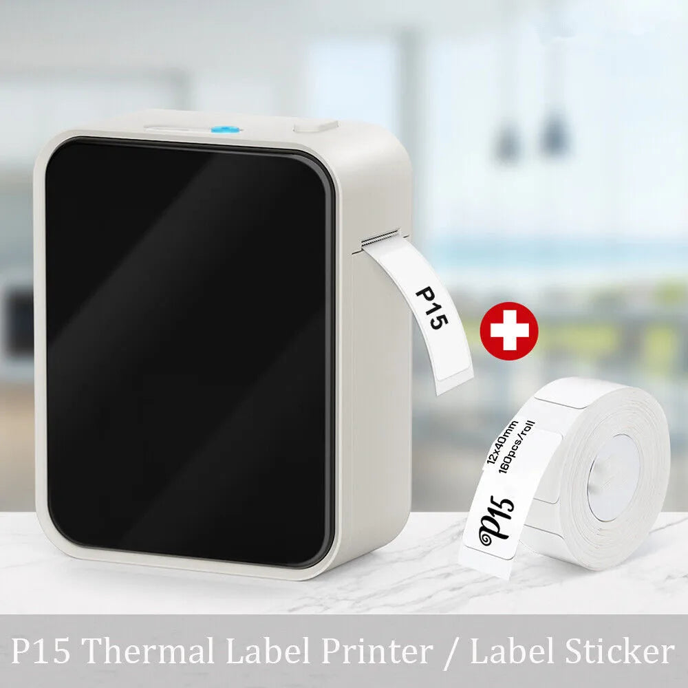 Marklife P15 Thermal Label Printer Similar as D11 D110 D101 Labeling Machine Wireless Bluetooth Label Maker With Label Sticke