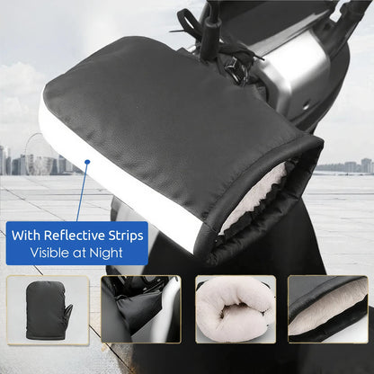 Motorcycle Handlebar Muffs Windproof Winter Mitts Warmer Gloves Waterproof Handmuffs Bicycle Handle Cover Hand Warm Motor Bik