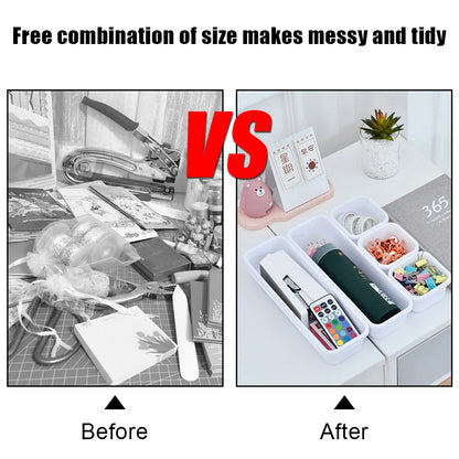 8pc/set Storage Drawer Storage Box Sundries Jewellery Holder Make Up Organizer Box Kitchen Bathroom Storage Trays Closet Cove